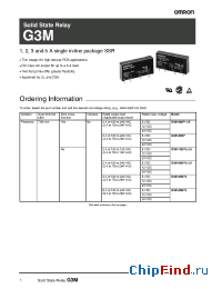 Datasheet G3M-202PL-US-4 manufacturer Omron