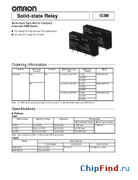 Datasheet G3M-202PL-US-412DC manufacturer Omron
