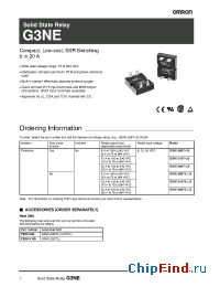 Datasheet G3NE-210TL-US manufacturer Omron