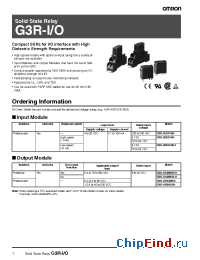 Datasheet G3R-ODX02SN manufacturer Omron