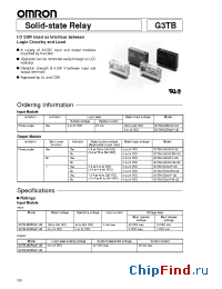 Datasheet G3TB-ODX03PM manufacturer Omron