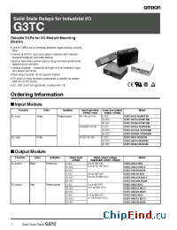 Datasheet G3TC manufacturer Omron
