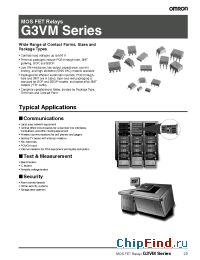 Datasheet G3VM-2FTR manufacturer Omron