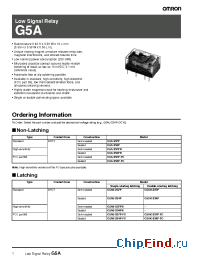 Datasheet G5AK-237P-FC производства Omron
