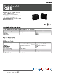 Datasheet G5B-1 manufacturer Omron