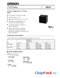 Datasheet G5LE- manufacturer Omron