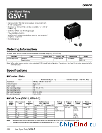 Datasheet G5V-1 производства Omron
