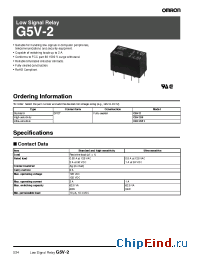 Datasheet G5V-2-H производства Omron