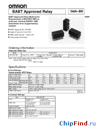Datasheet G6A-234P-STUS-12DC manufacturer Omron