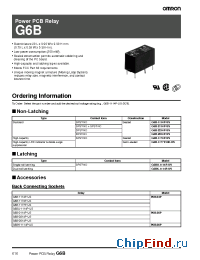 Datasheet G6B-2114P manufacturer Omron