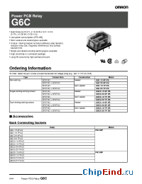 Datasheet G6C-1114P производства Omron
