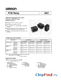 Datasheet G6C-1117P-US-SV12DC производства Omron
