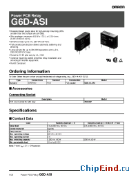 Datasheet G6D-1ADC24 manufacturer Omron