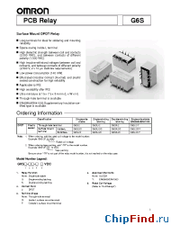 Datasheet G6S-212VDC производства Omron