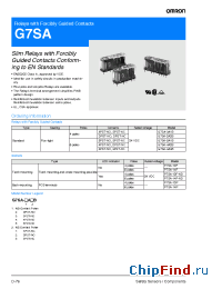 Datasheet G7SA manufacturer Omron