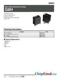 Datasheet G8H manufacturer Omron
