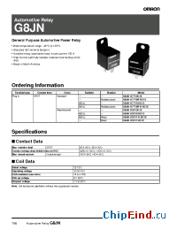 Datasheet G8JN manufacturer Omron