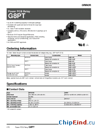Datasheet G8PT manufacturer Omron