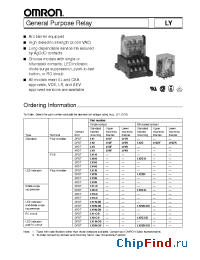 Datasheet LY1N manufacturer Omron