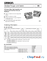 Datasheet VB-121 manufacturer Omron