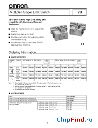 Datasheet VB-2221 manufacturer Omron