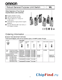Datasheet WLCAL5-2-TS manufacturer Omron