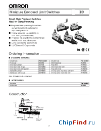 Datasheet ZC-W2155 производства Omron