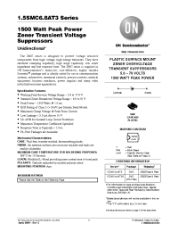 Datasheet 1.5SMC13AT3 manufacturer ON Semiconductor