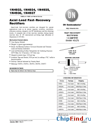 Datasheet 1N4935RL производства ON Semiconductor