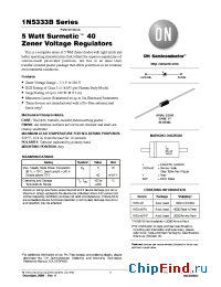 Datasheet 1N5347BRL manufacturer ON Semiconductor