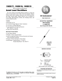 Datasheet 1N5817G manufacturer ON Semiconductor