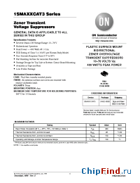 Datasheet 1SMA10CAT3...1SMA78CAT3 manufacturer ON Semiconductor