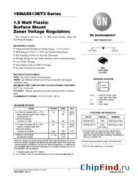 Datasheet 1SMA5914BT3 manufacturer ON Semiconductor