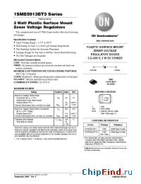 Datasheet 1SMB59XXBT3 manufacturer ON Semiconductor