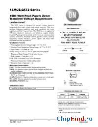 Datasheet 1SMC20AT3 manufacturer ON Semiconductor