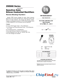 Datasheet 2N5060RLRA manufacturer ON Semiconductor