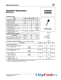 Datasheet 2N5088 manufacturer ON Semiconductor