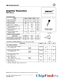 Datasheet 2N5401RLRP manufacturer ON Semiconductor