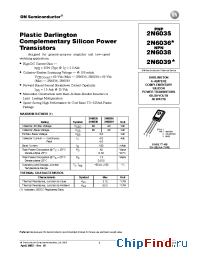 Datasheet 2N6036 manufacturer ON Semiconductor