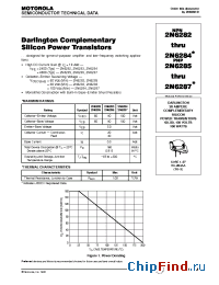 Datasheet 2N6287 производства ON Semiconductor
