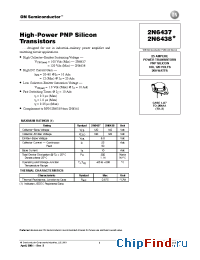 Datasheet 2N6437 manufacturer ON Semiconductor