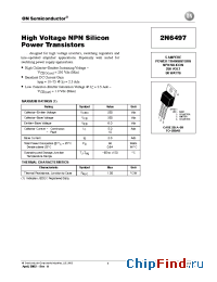 Datasheet 2N6498 производства ON Semiconductor