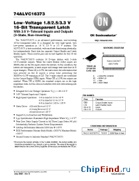 Datasheet 74ALVC16373DTR manufacturer ON Semiconductor