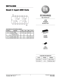 Datasheet 74LS08 производства ON Semiconductor
