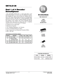 Datasheet 74LS139 manufacturer ON Semiconductor