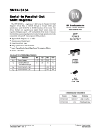 Datasheet 74LS164 производства ON Semiconductor