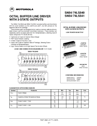 Datasheet 74LS541 manufacturer ON Semiconductor