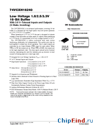 Datasheet 74VCXH16240DT manufacturer ON Semiconductor