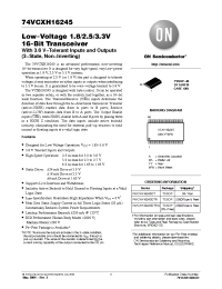 Datasheet 74VCXH16245 manufacturer ON Semiconductor