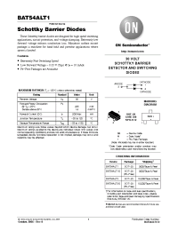 Datasheet BAT54ALT1 manufacturer ON Semiconductor